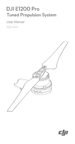 DJI大疆E1200 专业版多旋翼动力系统